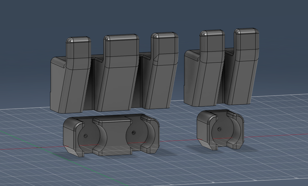 5/8 Shank Pry Bar Holders for service trucks, 3D-printed by Farm Sip Supreme