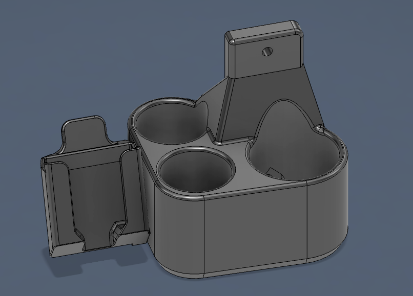 Triple drink and phone holder - 82 series New Holland