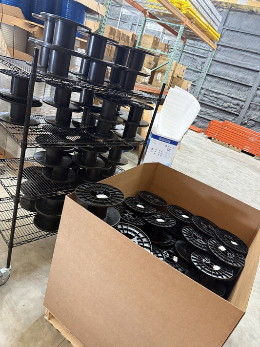 3D printer building a Farm Sip Supreme part from an STL file