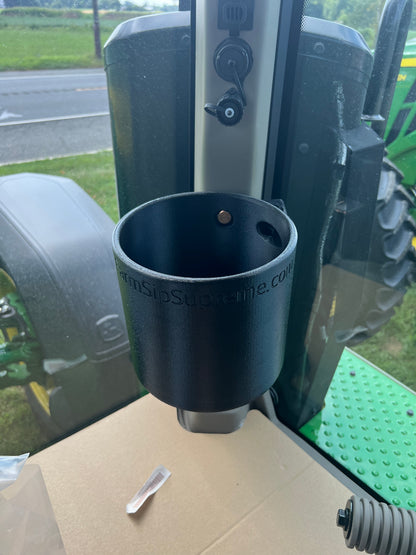 Gallon Yeti Mounted, 3D-printed by Farm Sip Supreme, in the cab