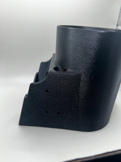 Seeding Sipper. Big Ol Drink Holder for tractors, 3D-printed by Farm Sip Supreme, side view