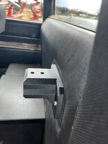 John Deere 4WD Ashtray Bracket, 3D-printed by Farm Sip Supreme, installed