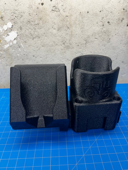 SnapSip Left Side Phone Holder, 3D-printed by Farm Sip Supreme, installed