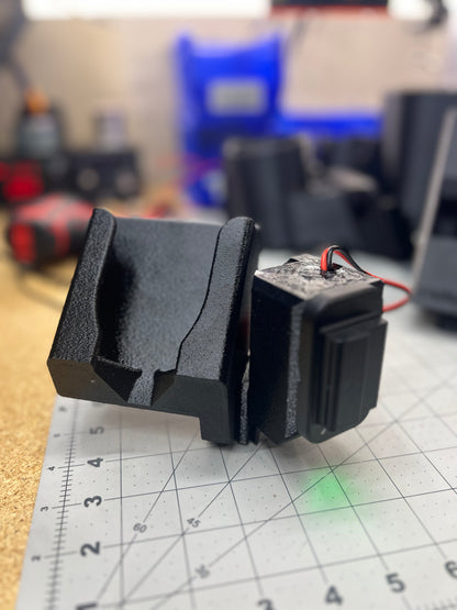 SnapSip Universal Vertical Post Mount for tractors, 3D-printed by Farm Sip Supreme, alternate view