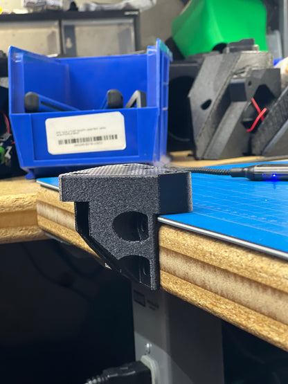 Box Tube or Angle Iron Bracket, 3D-printed by Farm Sip Supreme, installed