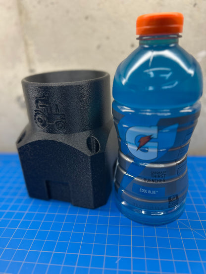 SnapSip Gatorade for service trucks, 3D-printed by Farm Sip Supreme, side view