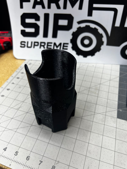 SnapSip Tall Drink Holder, 3D-printed by Farm Sip Supreme, installed