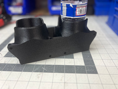 Twin Can Holder, Vertical Surface Mount, 3D-printed by Farm Sip Supreme, installed