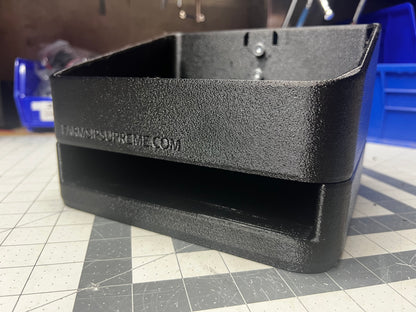 Snacky Snack Track and Paperwork, 3D-printed by Farm Sip Supreme, installed