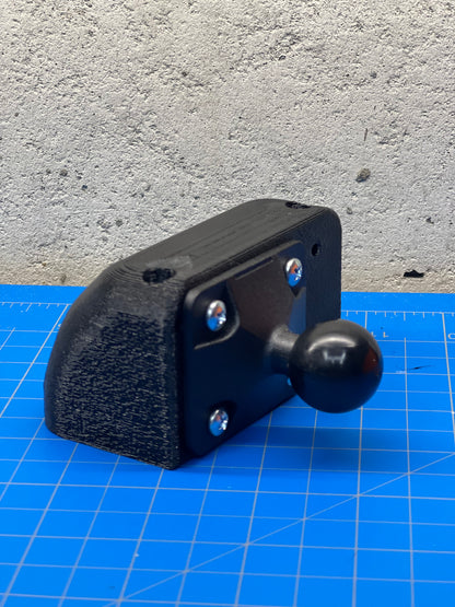 1" Ball Mount and Bracket for 30/40/50 Series Cup Holder, 3D-printed by Farm Sip Supreme, in the cab