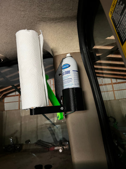 Pristine Pane Paper Towel and Window Cleaner Holder, 3D-printed by Farm Sip Supreme