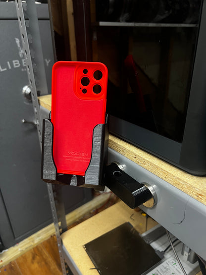 Magnetic Cell Phone Holder for service trucks, 3D-printed by Farm Sip Supreme, detail