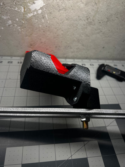 Monitor Bar Phone Mount for tractors, 3D-printed by Farm Sip Supreme, side view