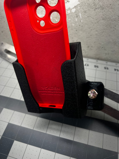 Monitor Bar Phone Mount for tractors, 3D-printed by Farm Sip Supreme, detail