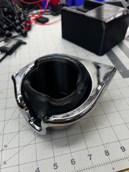 PeterBilt Can/Water Bottle Insert for Factory Cup Holder, 3D-printed by Farm Sip Supreme, installed