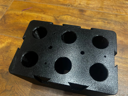 6 Pack Grease Tube Holder for service trucks, 3D-printed by Farm Sip Supreme, installed