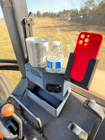 John Deere SoundGard 30/40/50 Series Cup Holder, New Edition, 3D-printed by Farm Sip Supreme