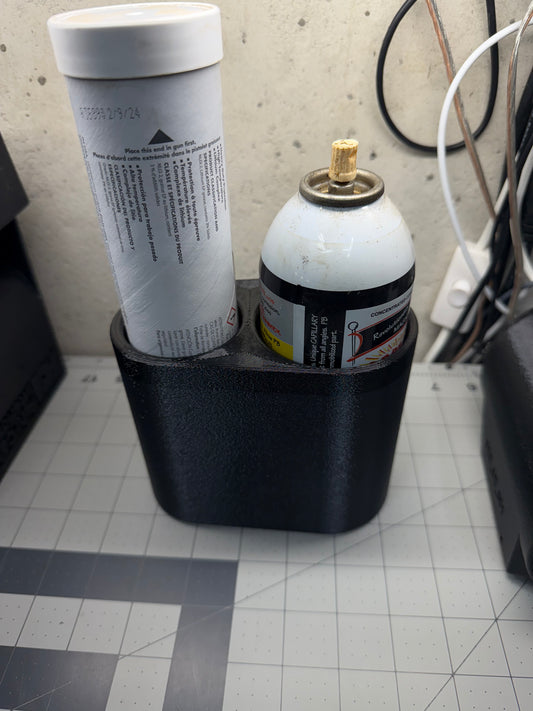 Spray can and a tube of grease holder - 2 magnets