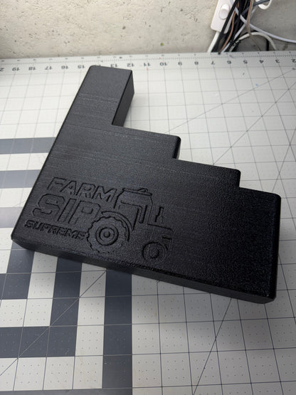 Zip Tie Magnetic Storage, Comes with 2 Magnets for service trucks, 3D-printed by Farm Sip Supreme, side view