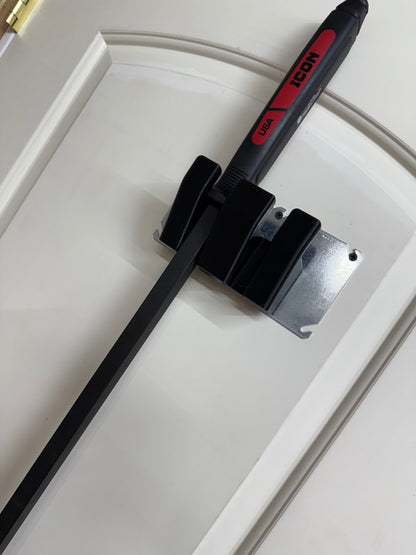 Pair Pry Bar Holder, Giant Pair for service trucks, 3D-printed by Farm Sip Supreme, side view