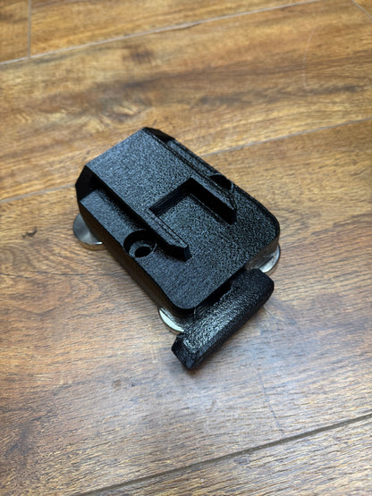 M18 Tool Holder, Normal Pistol Grip Style for service trucks, 3D-printed by Farm Sip Supreme, installed