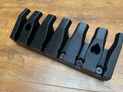 Magnetic Pry Bar Holder for service trucks, 3D-printed by Farm Sip Supreme, installed