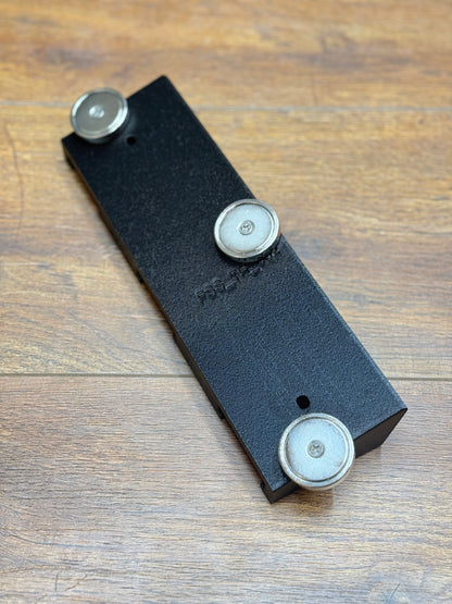 M18 Battery Triple Holder for service trucks, 3D-printed by Farm Sip Supreme, side view