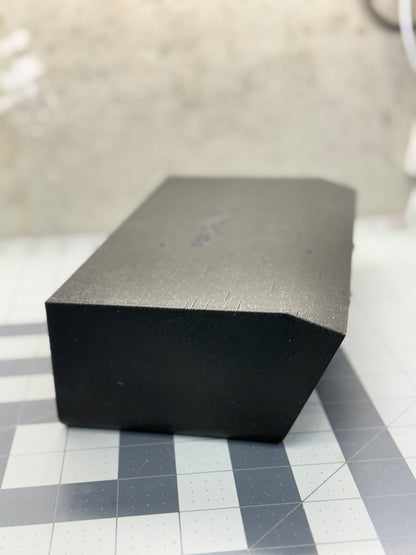 Triple Can Holder Magnetic Open Face for service trucks, 3D-printed by Farm Sip Supreme, in the cab