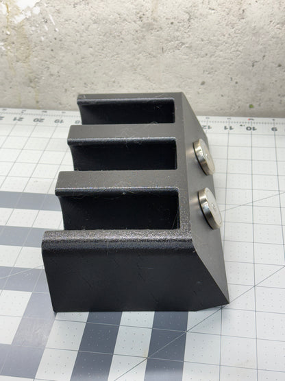 Triple Can Holder Magnetic Open Face for service trucks, 3D-printed by Farm Sip Supreme, detail
