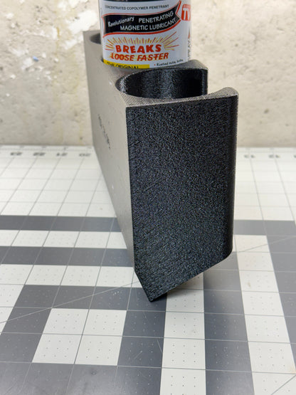 Triple Can Holder Magnetic Open Face for service trucks, 3D-printed by Farm Sip Supreme, back view