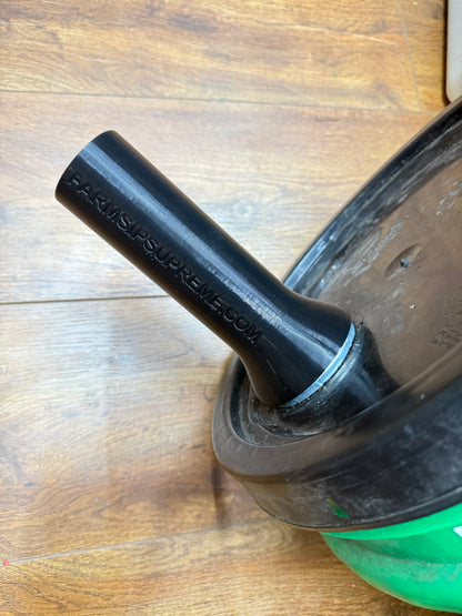 5 Gallon Bucket Spout for the shop and farm, 3D-printed by Farm Sip Supreme, installed