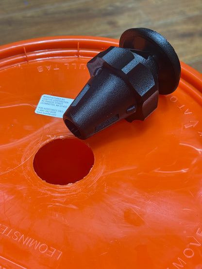 Fly Trap, Top of Bucket for the shop and farm, 3D-printed by Farm Sip Supreme, side view