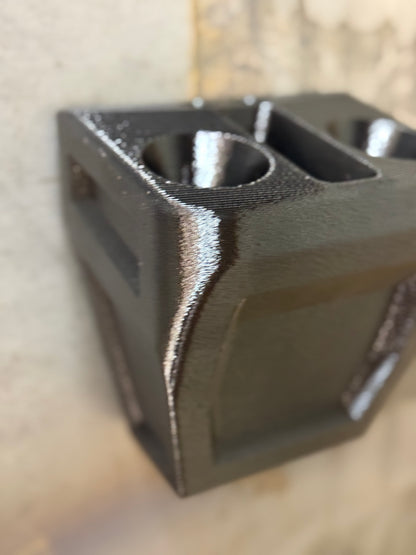 Chute Shot Holder, 3D-printed by Farm Sip Supreme, in the cab