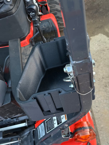 Kubota BX Series ROPS Bin, 3D-printed by Farm Sip Supreme, installed