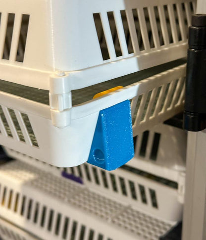 Hatching Time Tray Feet, 8 Pack for the shop and farm, 3D-printed by Farm Sip Supreme, installed