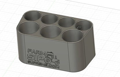 Triple Can, Quad Grease Holder for service trucks, 3D-printed by Farm Sip Supreme, installed