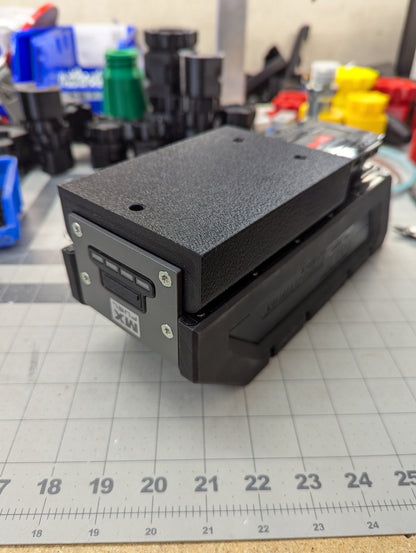 Milwaukee Mx Battery Holder, 3D-printed by Farm Sip Supreme, installed