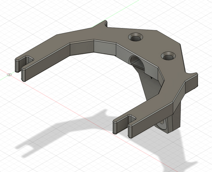 Trash Claw, 3D-printed by Farm Sip Supreme, installed
