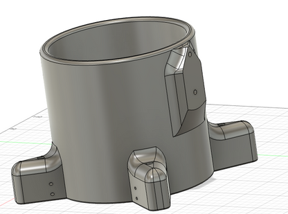 Gallon Jug Floor Holder for service trucks, 3D-printed by Farm Sip Supreme, installed