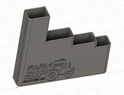 Zip Tie Magnetic Storage, Comes with 2 Magnets for service trucks, 3D-printed by Farm Sip Supreme, installed