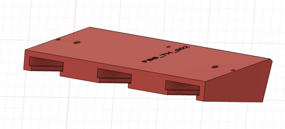 M18 Battery Triple Holder for service trucks, 3D-printed by Farm Sip Supreme, back view