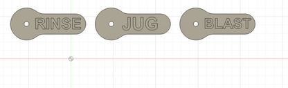 Banjo Handle Labels, Small Adorable Size Valves for the shop and farm, 3D-printed by Farm Sip Supreme