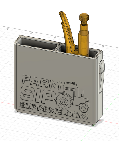 Vice Grip Holder, Magnetic for service trucks, 3D-printed by Farm Sip Supreme