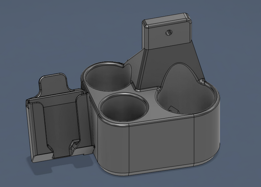 Triple drink and phone holder - 82 series New Holland