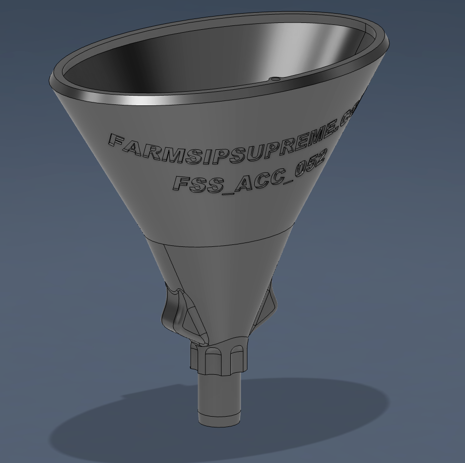 Magnetic funnel for spray bottles.
