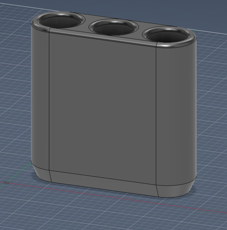 1" Battery Holder - 3 pack - Magnetic