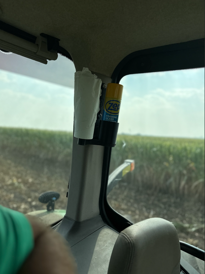 Pristine Pane Paper Towel and Window Cleaner Holder, 3D-printed by Farm Sip Supreme, side view