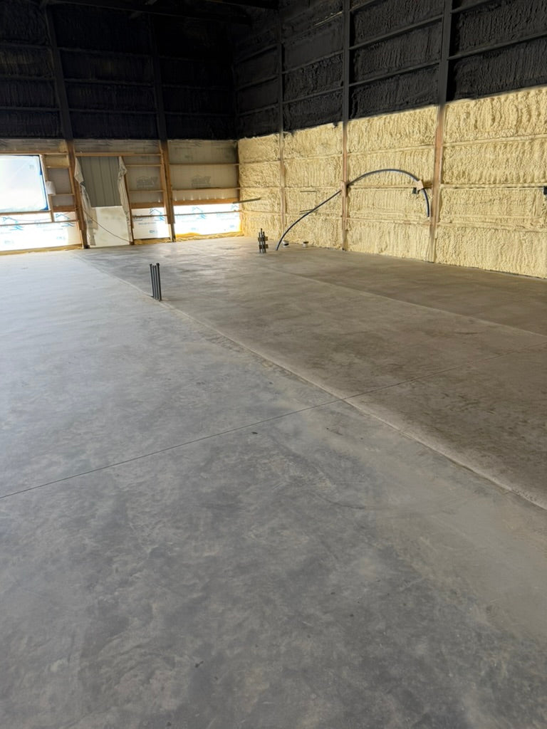 Concrete poured
