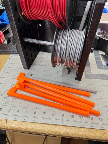 Wire Rack for the shop and farm, 3D-printed by Farm Sip Supreme, installed